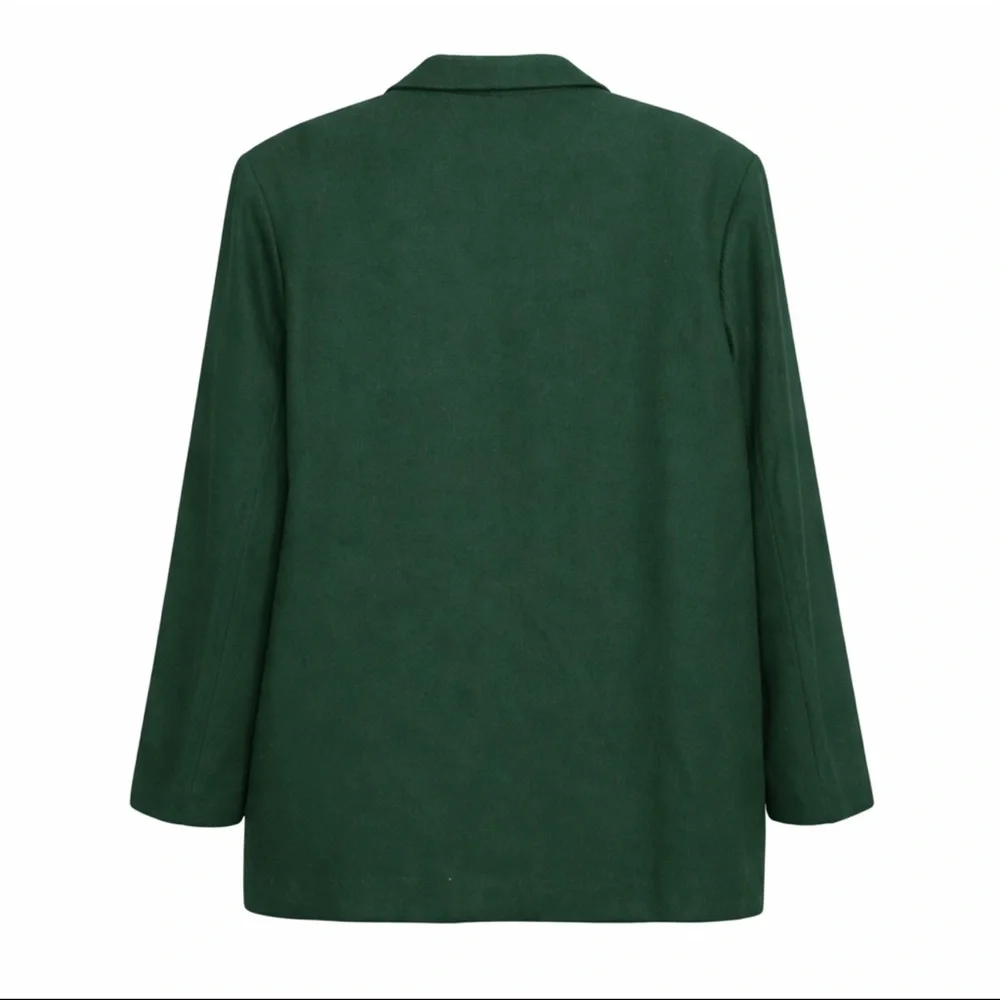 Harris Wallace Vintage Wool Chic Quiet Luxury Heritage Blazer Emerald Green 14